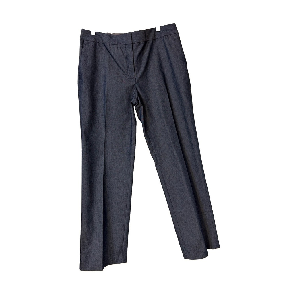 LIZ CLAIBORNE Denim Chambray Blue JACKIE Unlined Stretch Pants Misses' 14- New